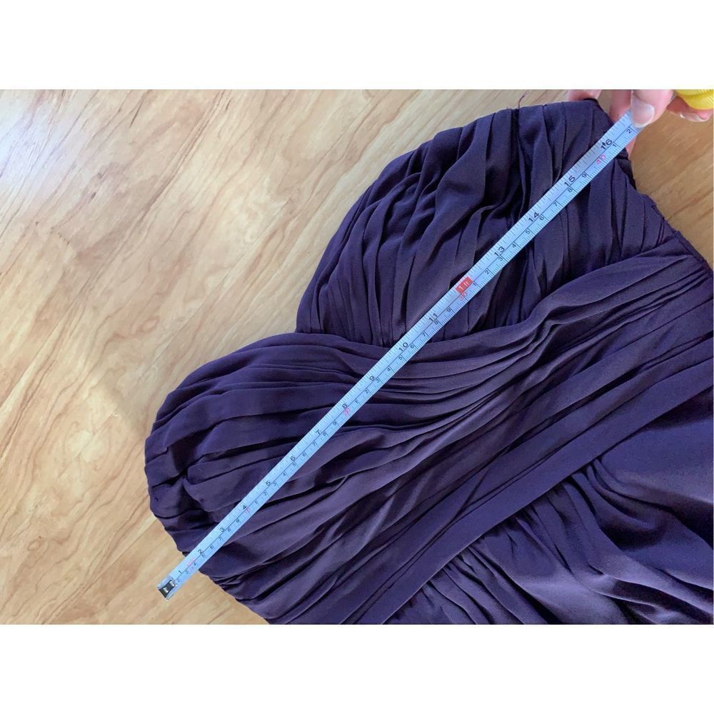 Bill Levkoff Purple strapless dress size 14 - Picture 9 of 10